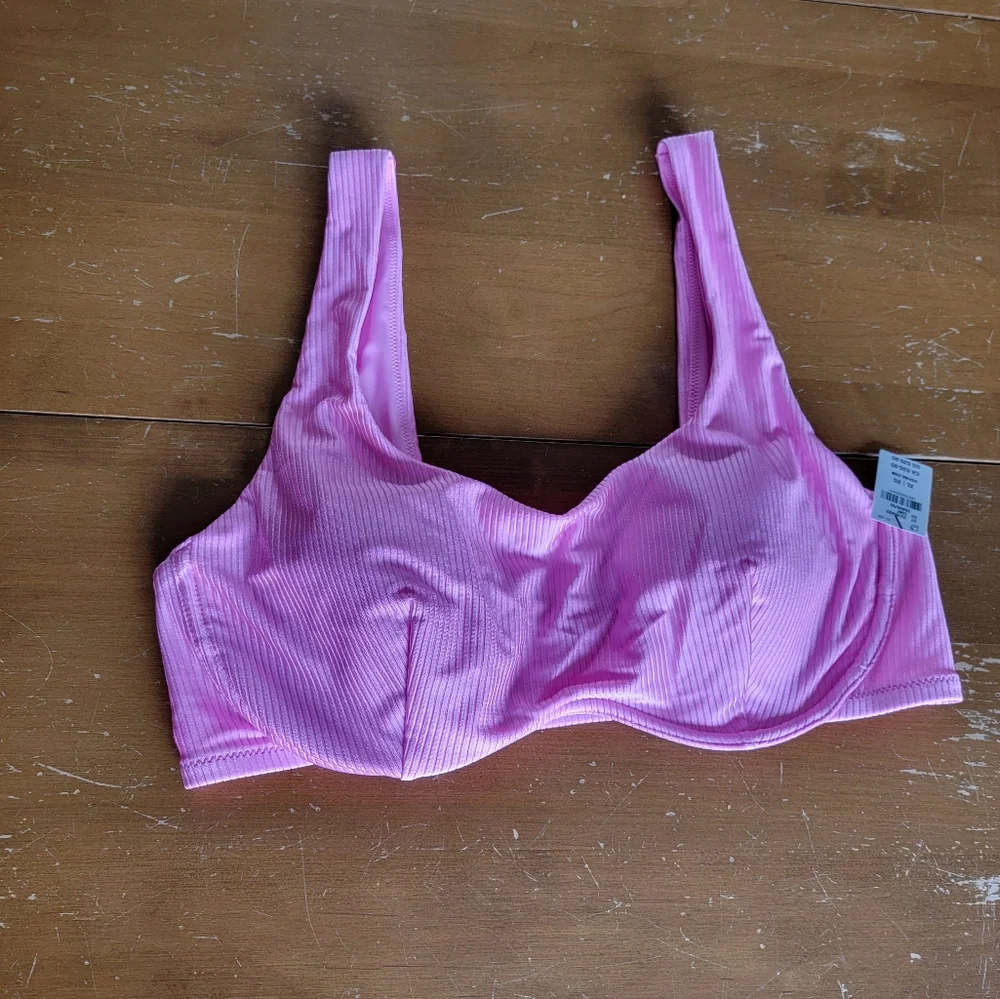 Victoria's Secret PINK Wave Monowire Bikini Top And Matching Lola Skirt Size XL